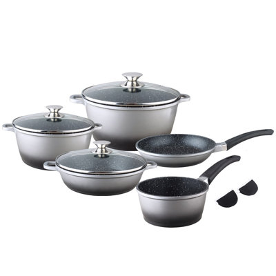 Cassatt 5 - Piece Non-Stick Aluminum Cookware Set