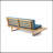 2 SEATER SOFA -LEFT, TEAL