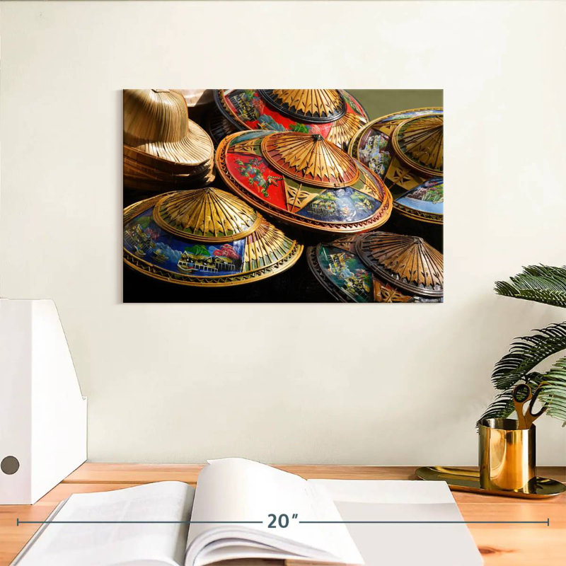 Chapeaux traditionnels thaïlandais Kerner, H 8 po x l 12 po