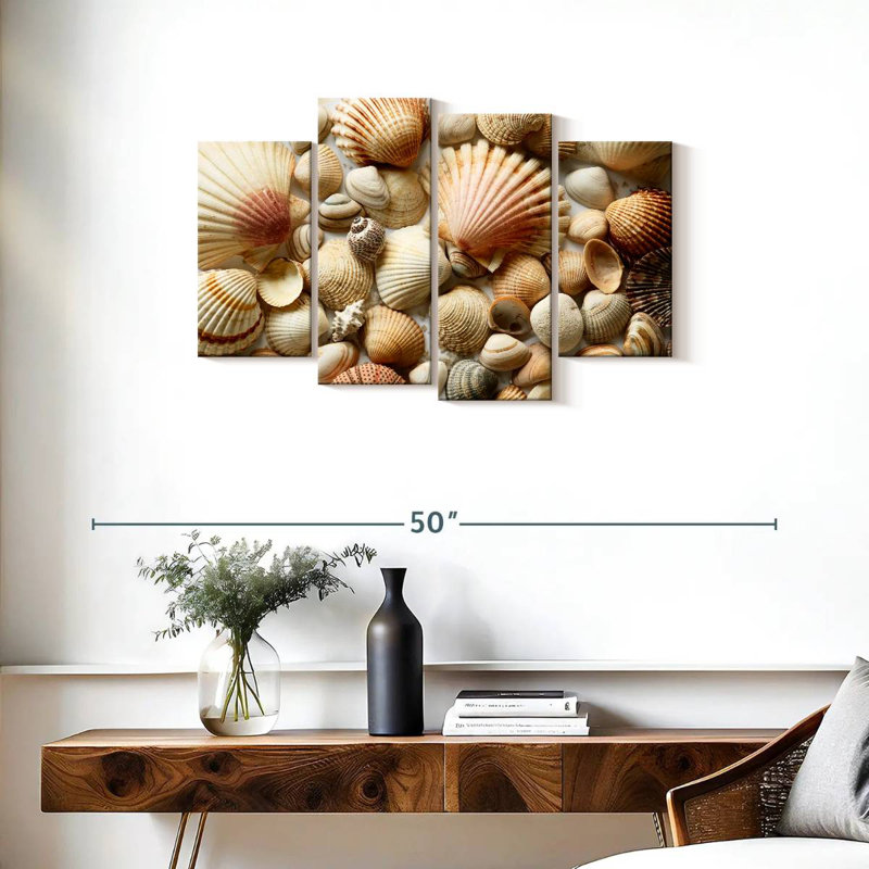 Aletra Various Seashells, 22" H x 36" W