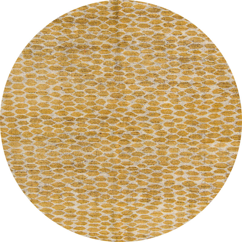 Abstract Indoor Rug, Round 7'