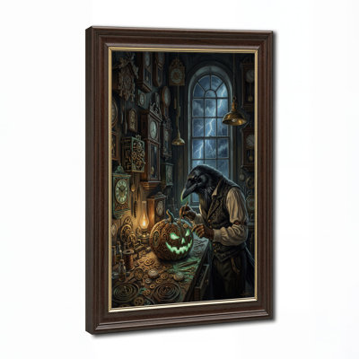 Art mural sur toile Steampunk Raven