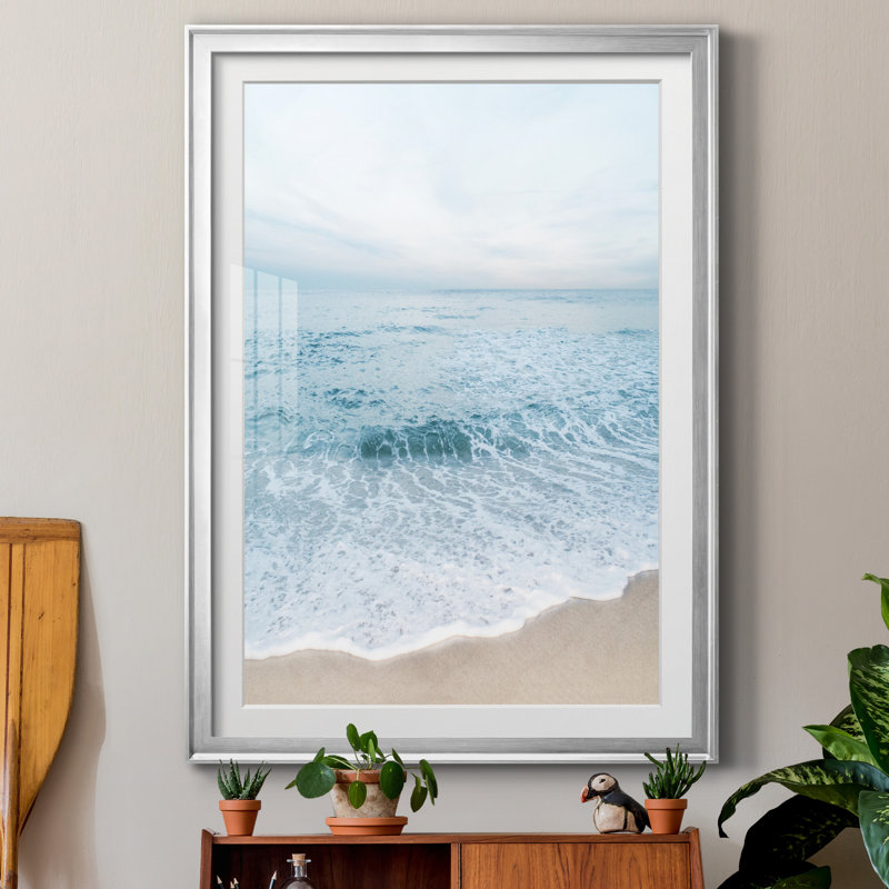 Tranquil Ocean I par Natalie Carpentieri - reproduction de photo sur papier encadrée, Encadrement argenté