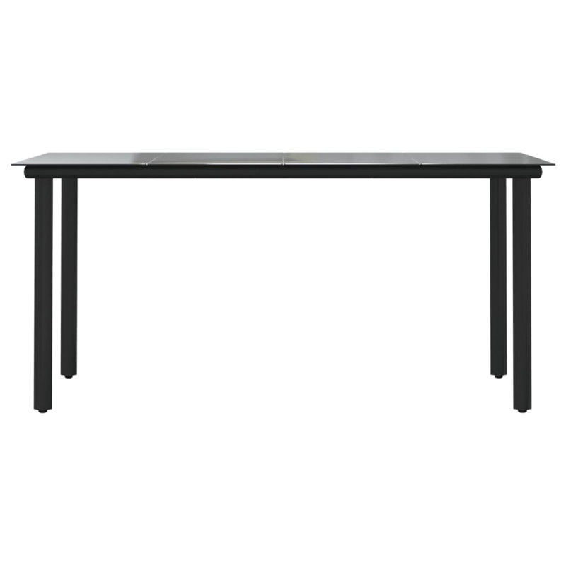 Lesamuel Rectangular Metal Outdoor Dining Table , 160cm cm W 80cm cm D
