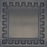 24'' L x 24'' W Coffered PVC Drop-In Ceiling Tile In Black
