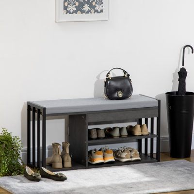 Talleyville Polyester Upholstered Storage Bench