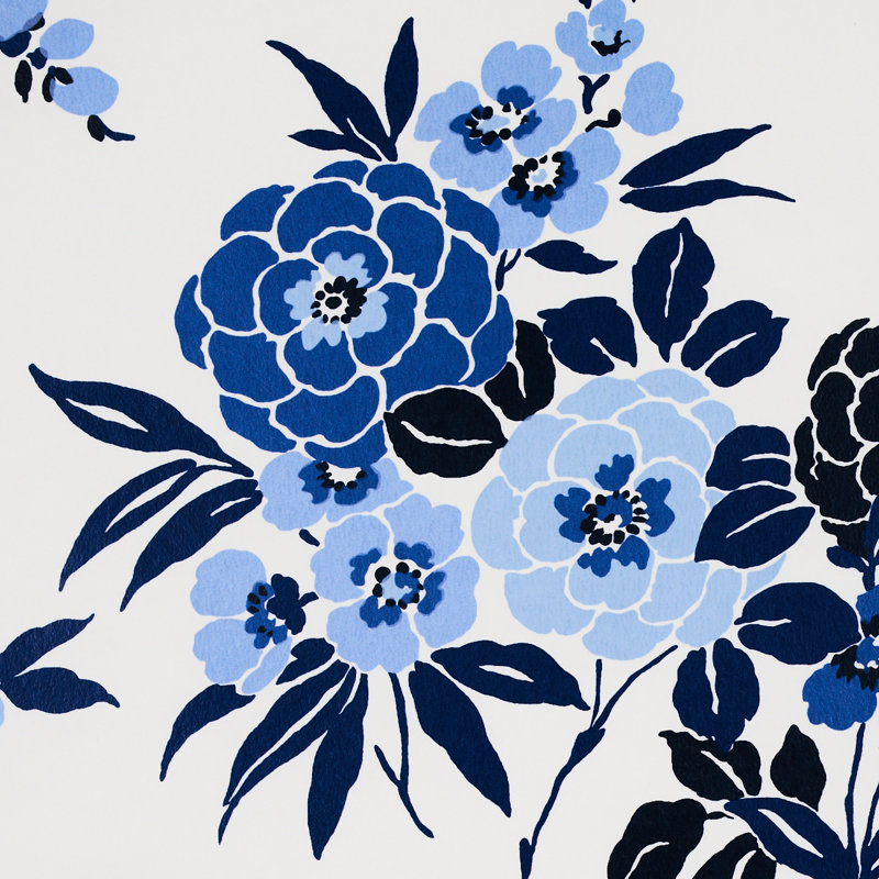 Valentina Floral Wallpaper, Blue