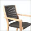 Chaise d'extérieur en corde d'eucalyptus et finition teck