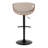 Arabelle Adjustable Faux Leather Bar Stool with Rounded T Footrest (Set of 2)-93302582-93302587
