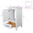 18" Single Bathroom Vanity with Ceramic Top-120143465