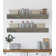 Emerald Lee 2 Piece Oak Floating Shelf