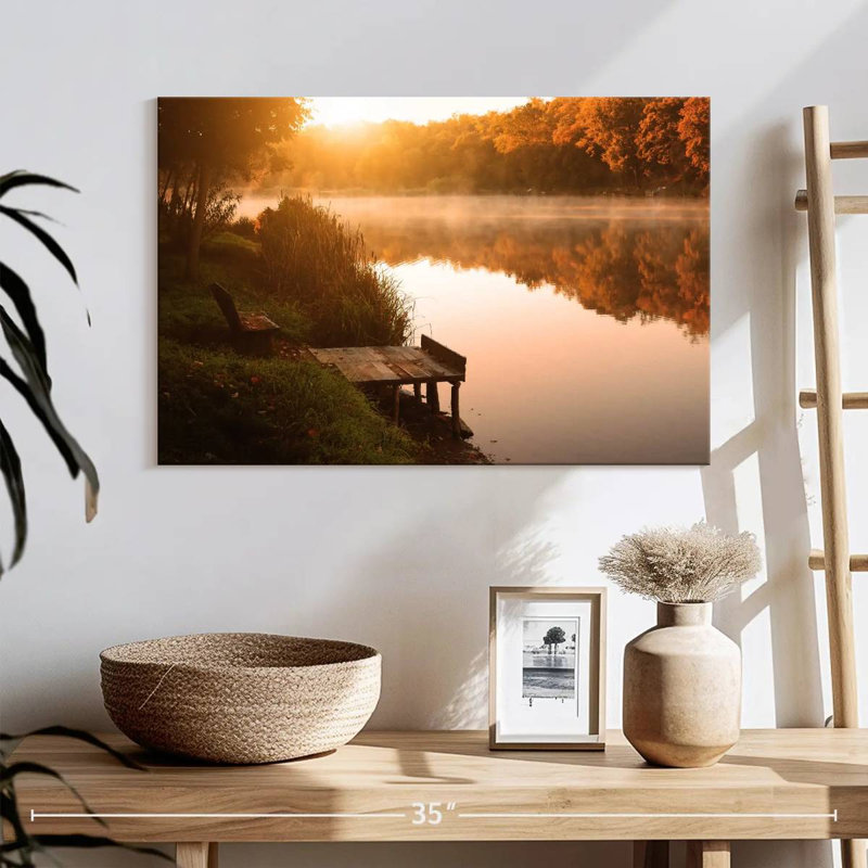 Alvord Dramatic Autumn Lake, H 16 po x l 24 po