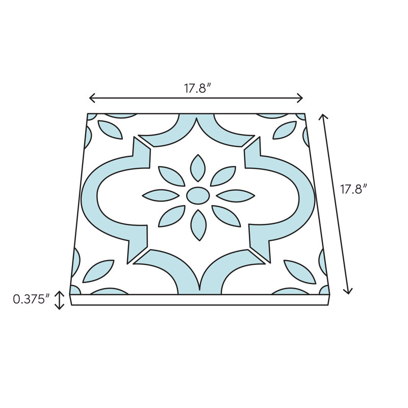 Central Station 18'' W x 18'' L Porcelain Stone Look Singular Tile, Brown
