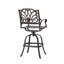 Tabouret pivotant en fonte d'aluminium