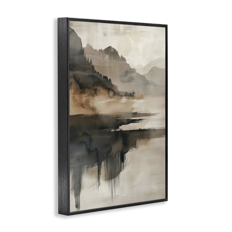 Giclée encadrée de montagne à couches superposées, design par LSR Creative Studio, H 18 po x l 12 po