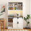 Armoire de bar polyvalente avec rangement abondant et porte élégante