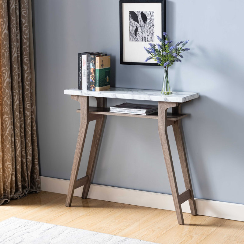 Console Amanee, White, Taupe, H 34 po x l 36 po x P 11,5 po