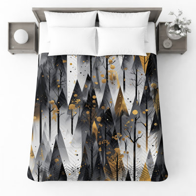 Couvre-lit matelassé à motif géométrique abstrait toutes tailles