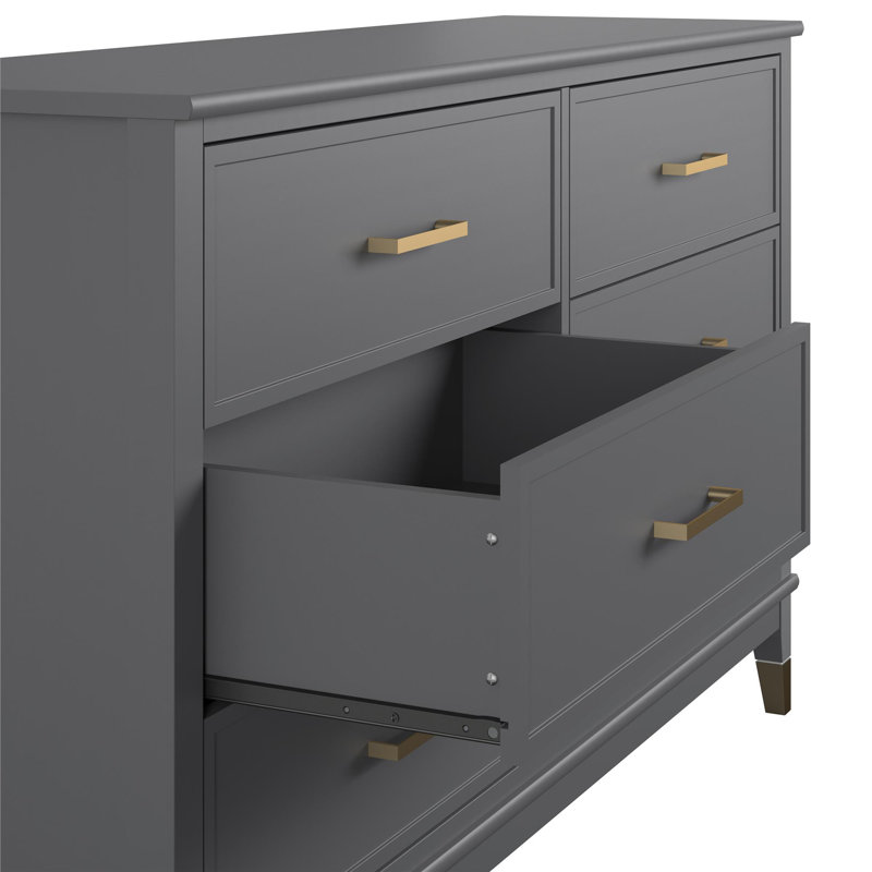 6 - Drawer Chest of Drawers, Graphite Grey