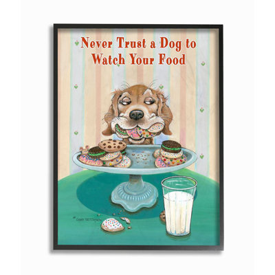 « never trust », reproduction d’animal animé amusant, "par gary patterson, impression