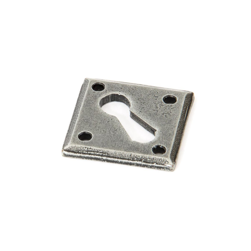 Diamond Escutcheon Rosette, Pewter