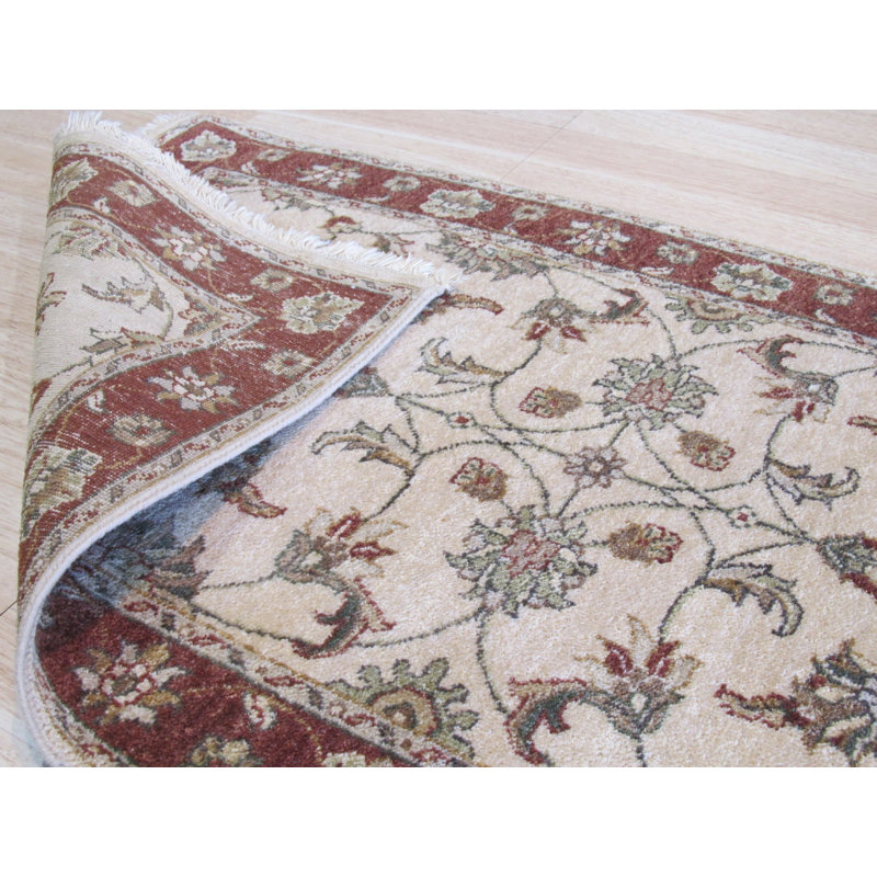 Hand Knotted Wool Floral Area Rug