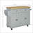 Kitchen Island on Wheels with Rubberwood Top, Drawers, and Spice Rack for Efficient Storage and Mobility-1819201256