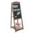 A-Frame Wood Freestanding Chalkboard w/ Shelf