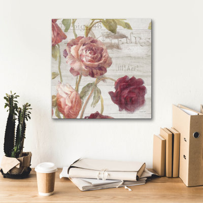 «French Roses 4» par Danhui Nai, art mural sur toile