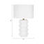 Lampe décorative à bulles décorative en céramique pour table de chevet de chambre à coucher - Lampe de bureau moderne pour le salon et la petite table d'appoint - 22 po, blanc-89117135