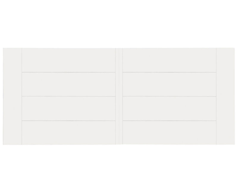 Table de salle à manger à tréteaux (deux rallonges de 12 po, peut accueillir jusqu'à 12 personnes), White, White