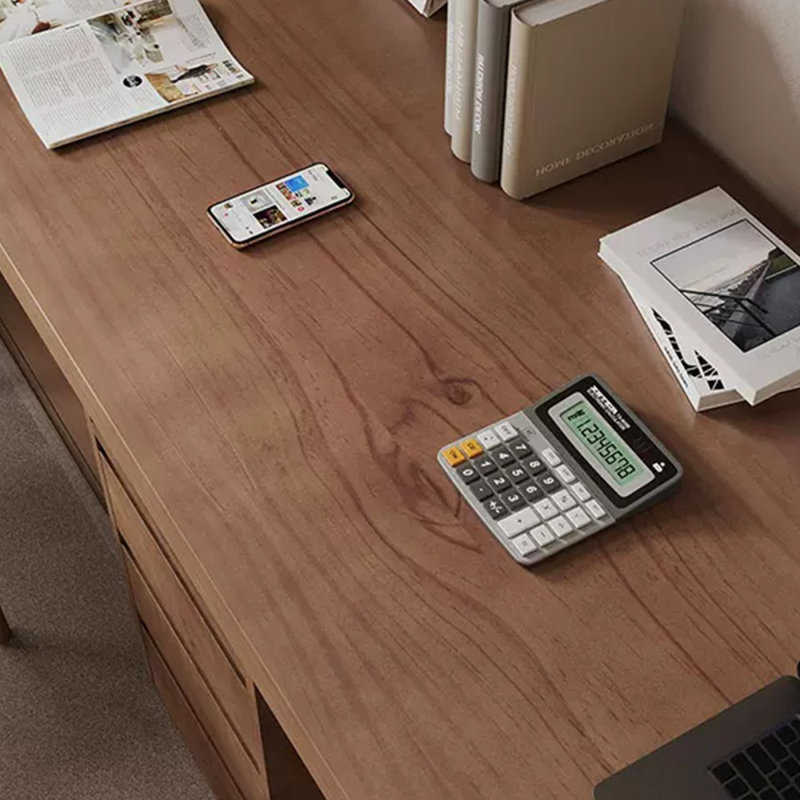 Bureaux rectangulaires en bois massif brun clair, H 29,53 po x l 70,87 po x P 31,5 po