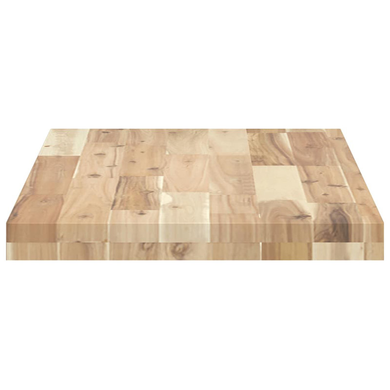 Tablette flottante en bois d'acacia massif non traité, H 1,6 po x l 31,5 po x P 15,7 po