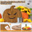 Planche à découper en bois en forme de citrouille pour la décoration de la cuisine, plateau de service de préparation de repas d'Halloween de cuisine L 13 po x l 12 po polyvalent