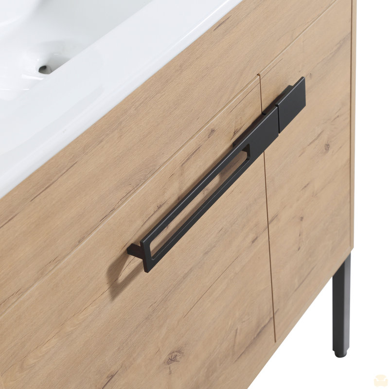 Meuble-lavabo de 36 pouces, meuble-lavabo autoportant ou flottant, optionnel - n'inclut que le meuble-lavabo, évier inclus