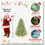 Arbre de Noël illuminé 4 pi avec teinte bleu-vert