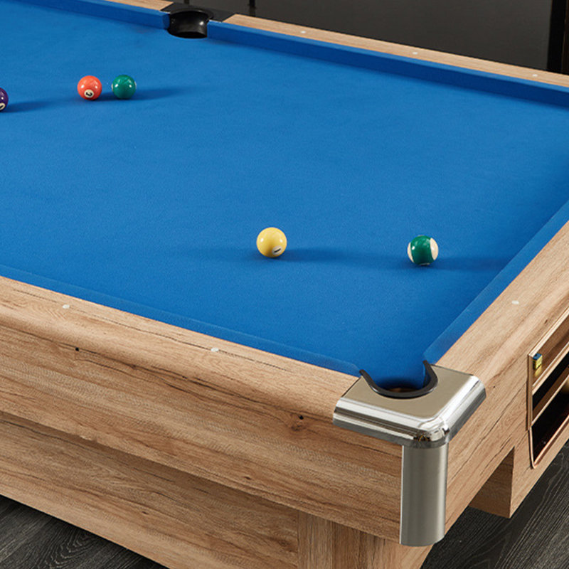 IQOWEL Multi Game Pool Table, Oak/Blue, 7 ft., Blue