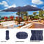 Extra Large Outdoor Umbrella - 15 Ft Double Patio Shade with Easy Hand Crank for Outdoor Furniture, Deck, Backyard, or Pool by Pure Garden (Navy)-1494703512