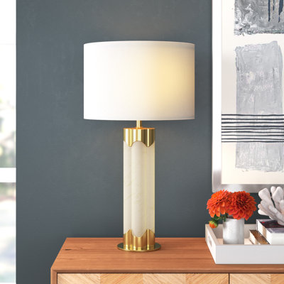 Lampe de table Gorlest Alabaster