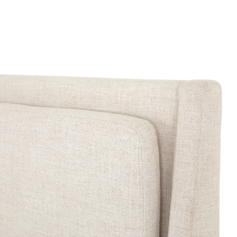 Potter Upholstered Wingback Bed, Queen, Dover Crescent