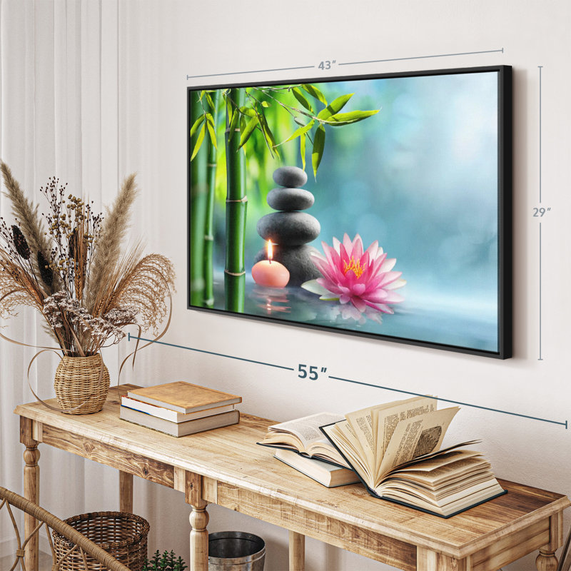 Bien-être «Japanese Bamboo Spa Canvas Print», H 29 po x l 43 po
