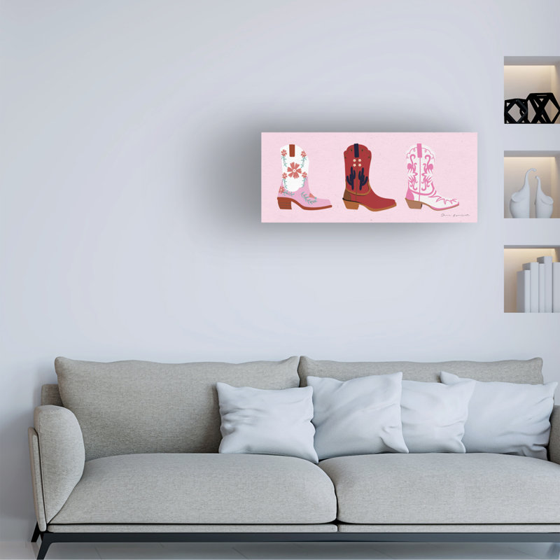  Art mural sur toile Omar Escalante Cowgirly VI, H 8 po x l 19 po