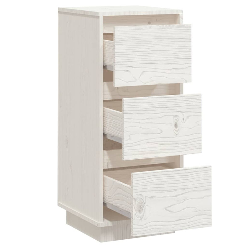 Gonneke 32cm Solid Wood Sideboard, White
