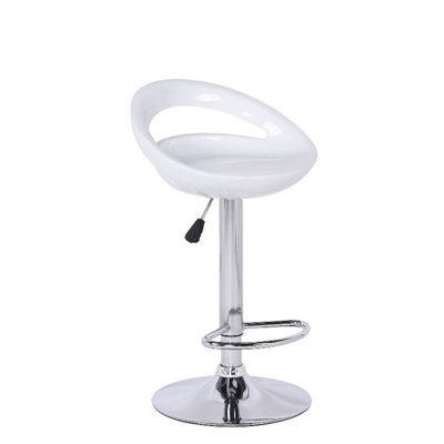 Swivel Adjustable Height Counter Stool with Metal Frame