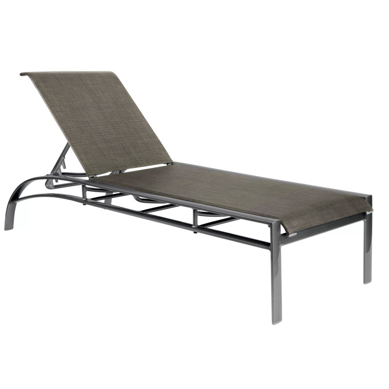 Metropolis Outdoor Chaise Lounge, Augustine Gravel