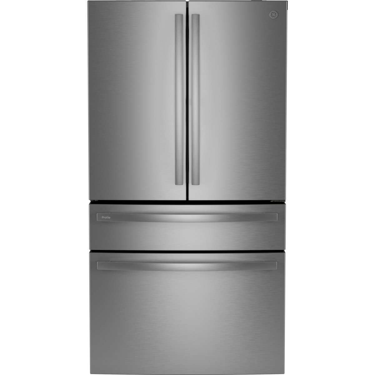 GE Profile ENERGY STAR 23.2 Cu. Ft. Smart Counter-Depth Fingerprint Resistant 4-Door French-Door Refrigerator With Dual-Dispense Autofill Pitcher PJE23BYWFS