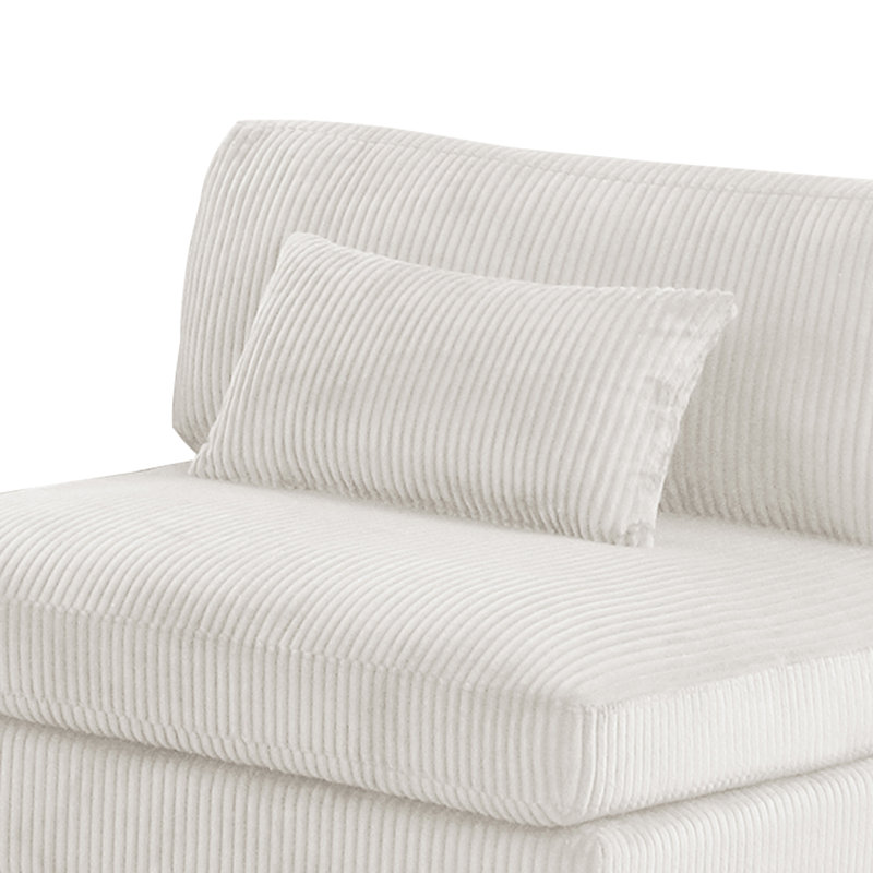 Fauteuil modulaire Minsky crème, Crème, crème