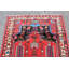 Tapis tribal géométrique rouge 4X7