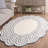 Novelty Gregorey Hand Tufted Wool/Cotton Geometric Rug in Ivory/Blue-557486200