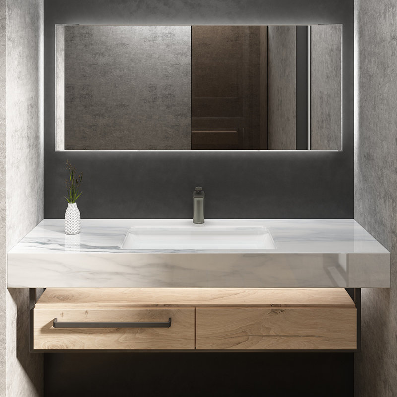 Single-handle Bathroom Faucet with Drain Assembly, Black Stainless